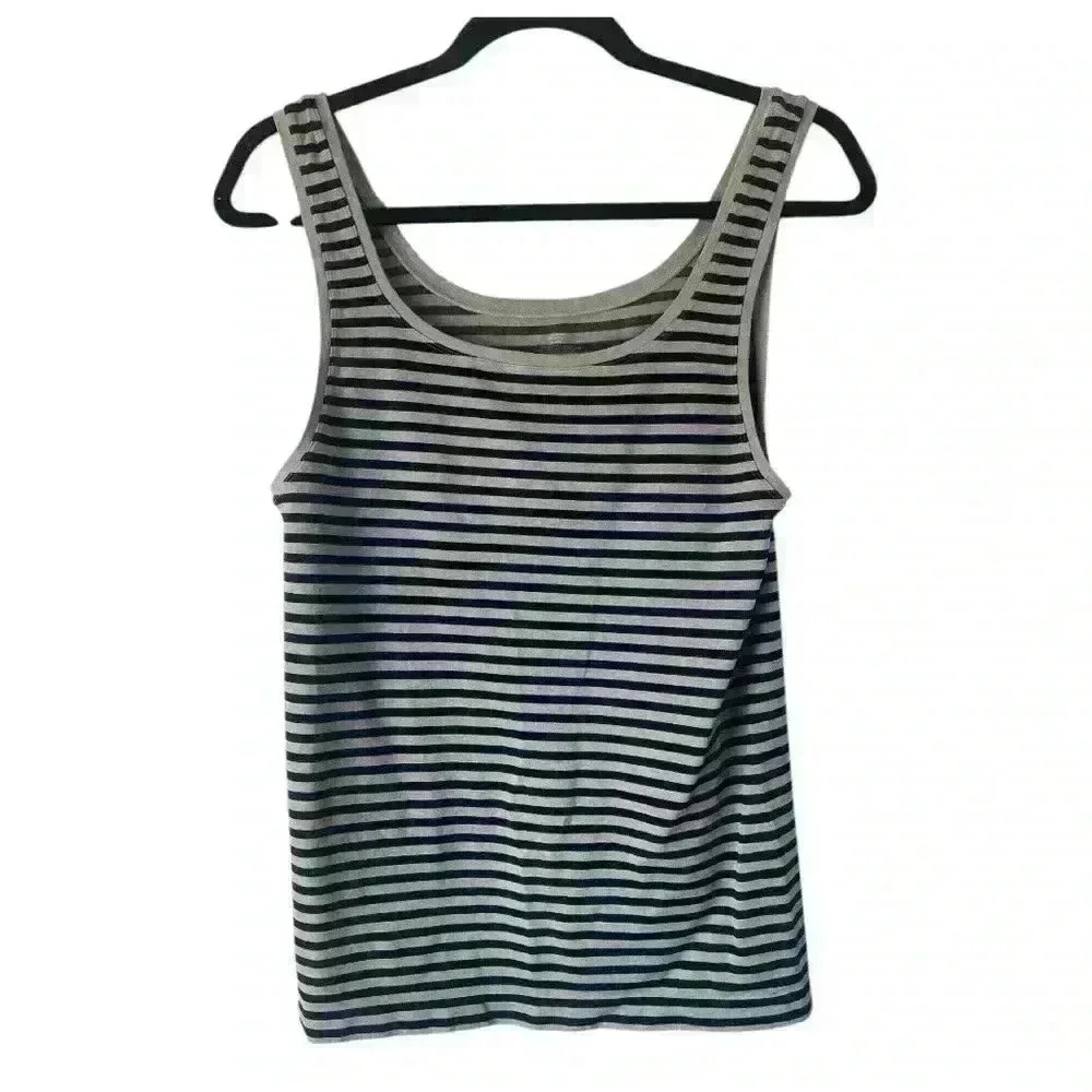 Soma‎ Women's Black Gray Striped Cami Size XL